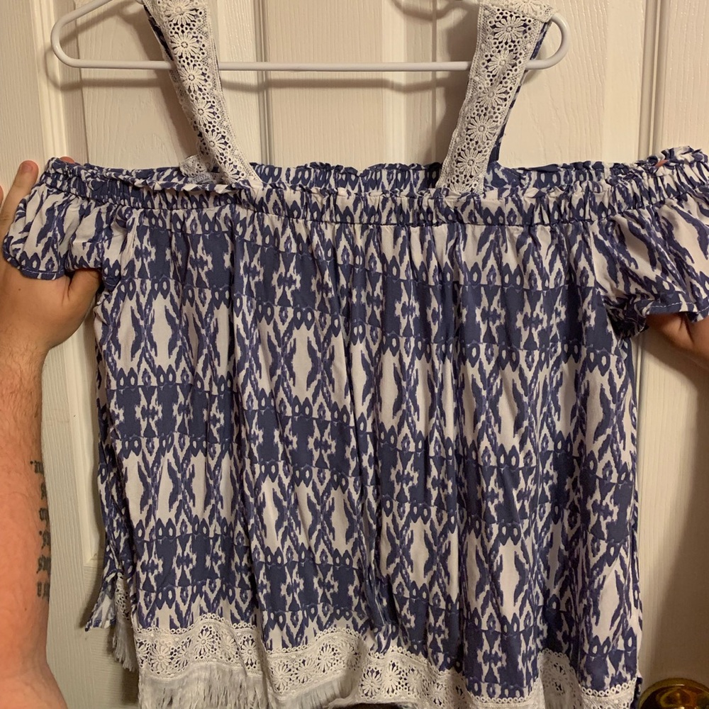 One world off the shoulder blouse